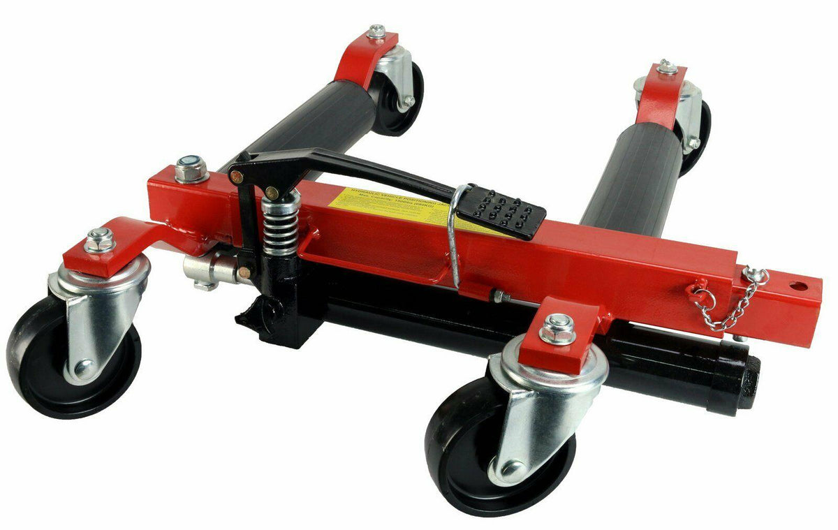 (4) Dragway Tools鎼 12" Hydraulic Wheel Dolly Vehicle Positioning Jack Lift Hoist