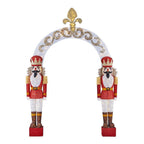 9 ft Warm White LED Nutcracker Arch Holiday Yard Decoration