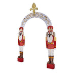 9 ft Warm White LED Nutcracker Arch Holiday Yard Decoration