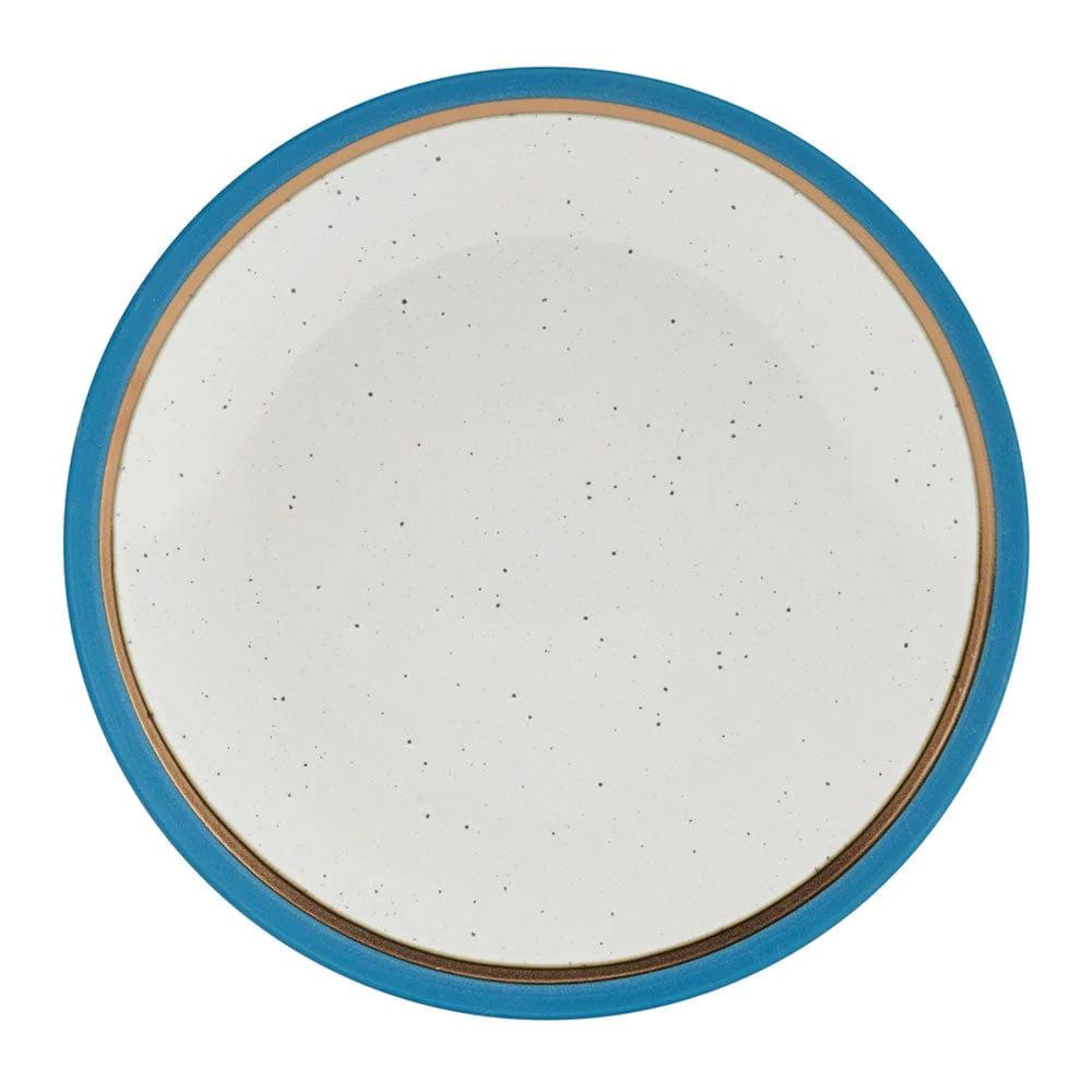 Ezra Blue 16 Piece Dinnerware Set, Service for 4