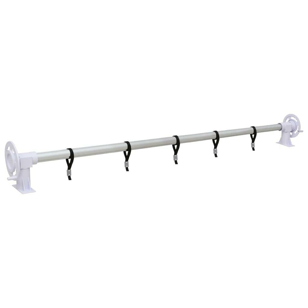 pool cover roller with plastic base ejj
