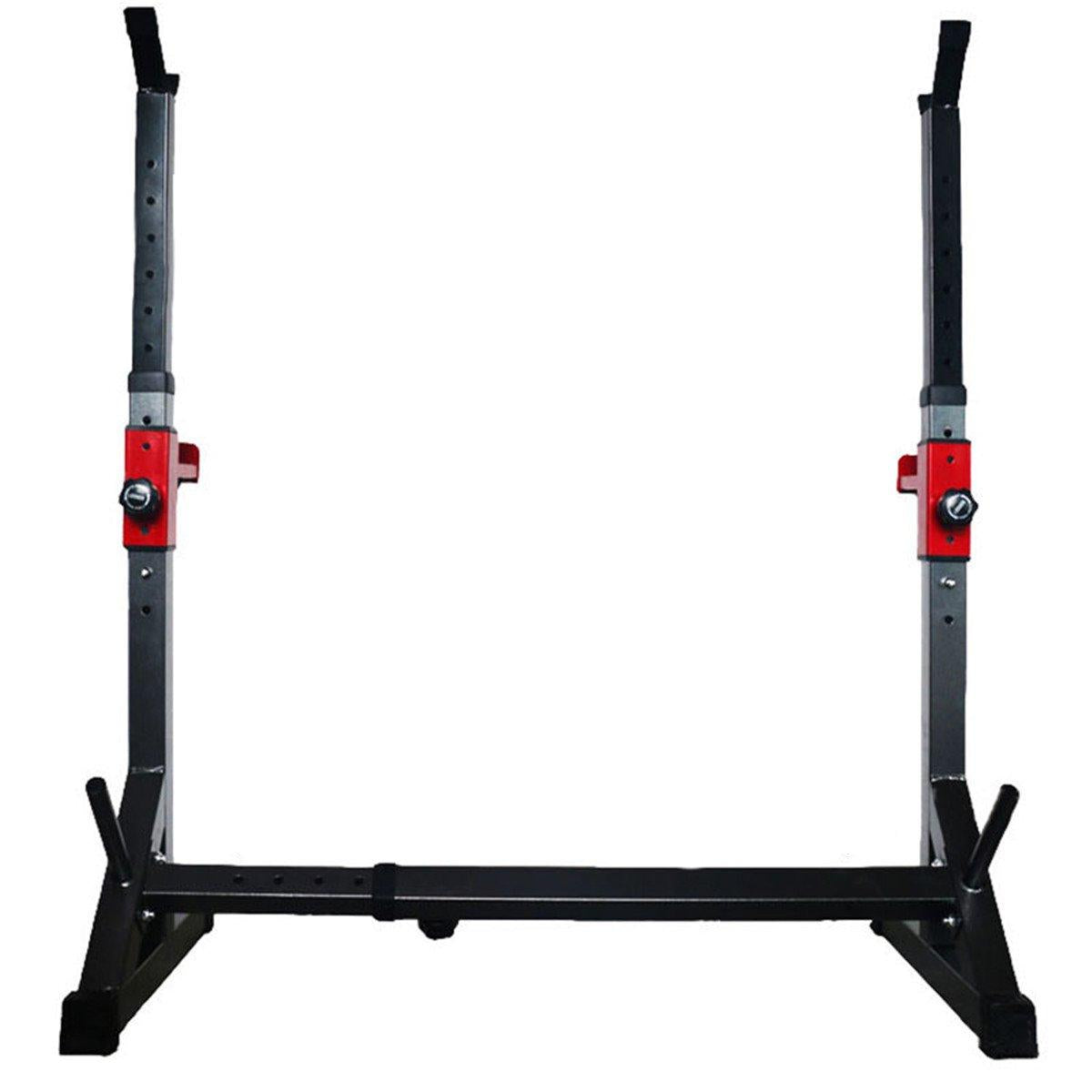 Squat Rack, Adjustable Height 32-64Inch Portable Dumbbell Racks Stand, Sturdy Steel Max Load 770 Lbs, Multi-Function Barbell Rack, Barbell Stand Weight Lifting Rack Gym