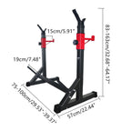 Barbell Rack 770LBS Max Load Adjustable Squat Stand Dipping Station Gym Weight Bench Press Stand