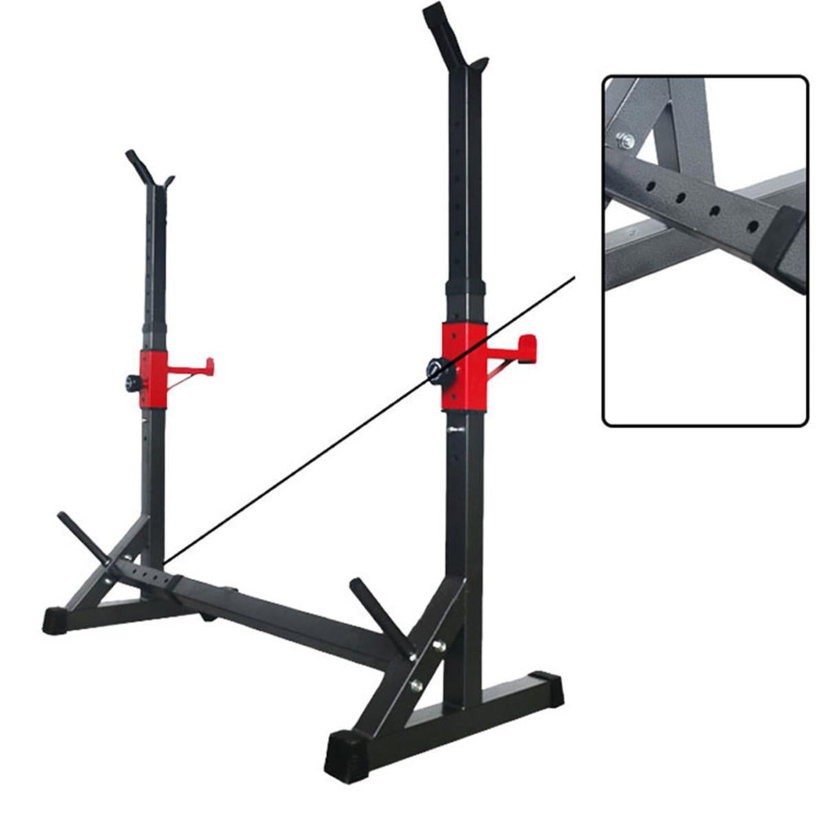 Squat Rack, Adjustable Height 32-64Inch Portable Dumbbell Racks Stand, Sturdy Steel Max Load 770 Lbs, Multi-Function Barbell Rack, Barbell Stand Weight Lifting Rack Gym