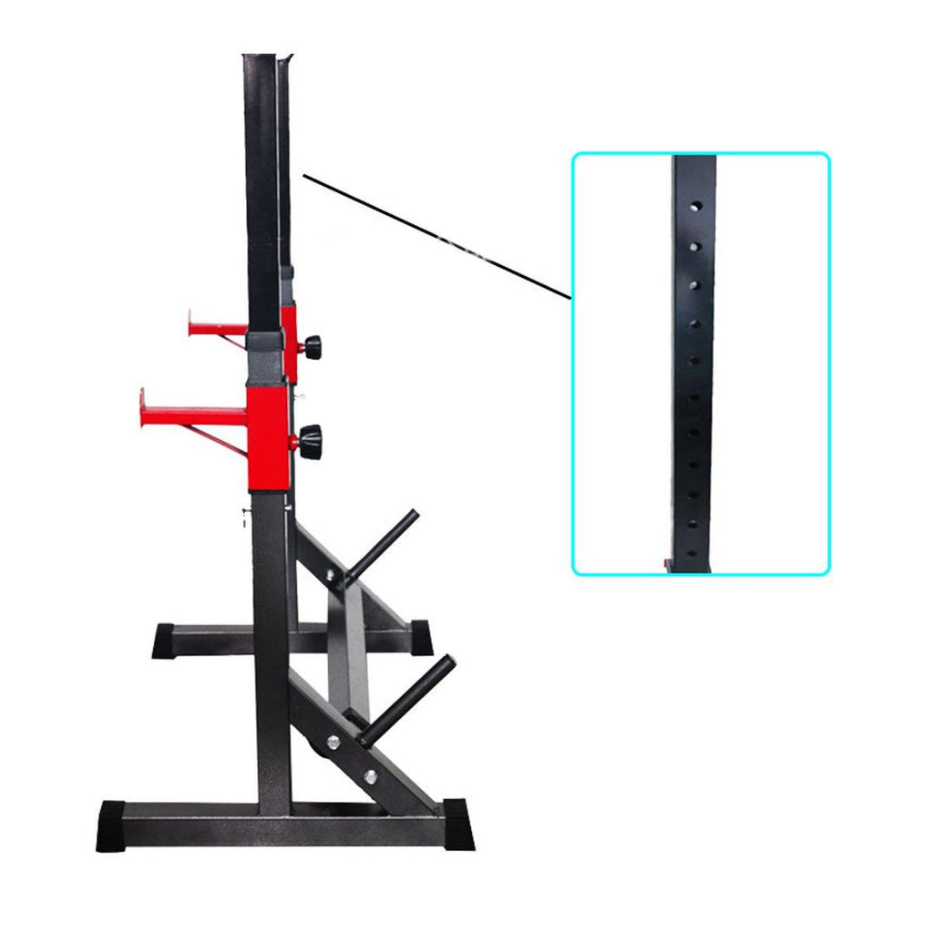 Barbell Rack 770LBS Max Load Adjustable Squat Stand Dipping Station Gym Weight Bench Press Stand