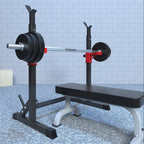 KUDOBarbell Rack Squat Stand Adjustable Bench Press Rack 770 Lbs. Max Load Multi-Function Weight Lifting Home Gym Fitness