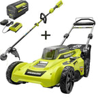 RYOBI Mower Trimmer 40V Brushless 20 in Cordless Battery Walk Behind High Wheel