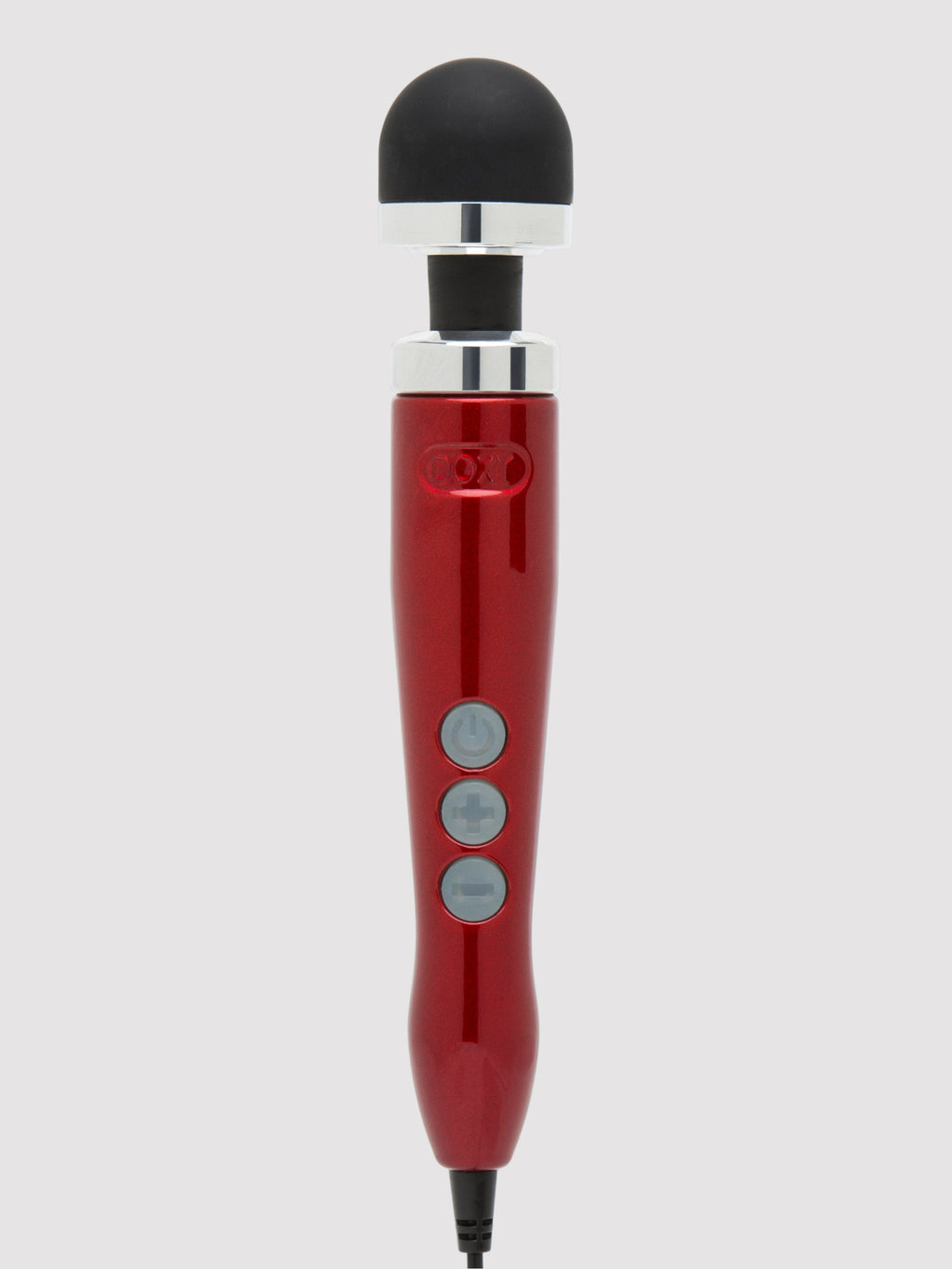 Doxy Number 3 Candy Extra Powerful Travel Wand Massager, Red