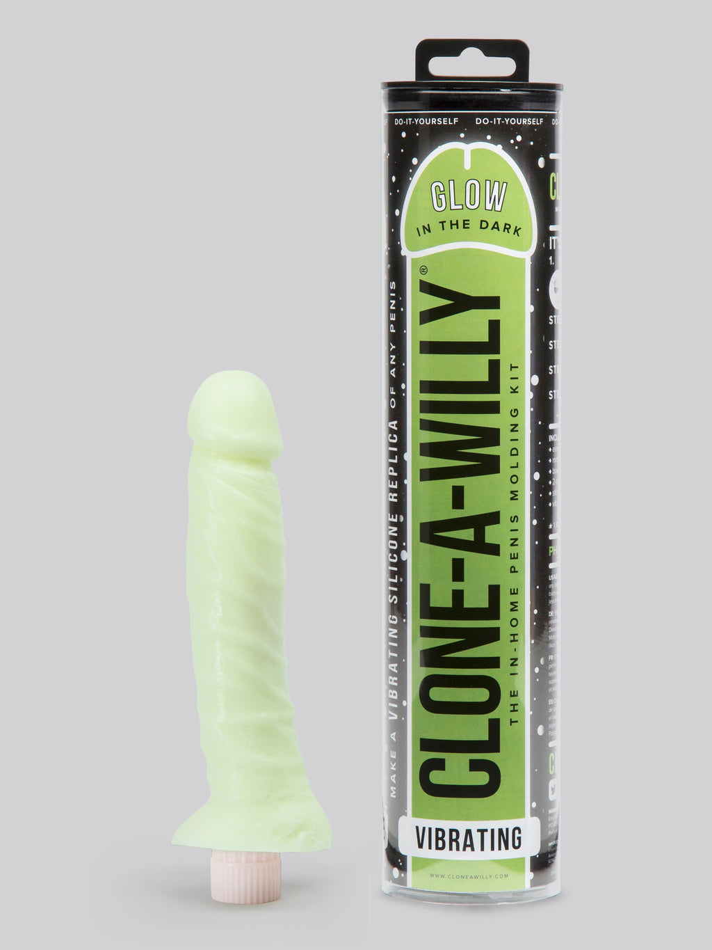 Clone-A-Willy Glow In The Dark Vibrator Molding Kit Green, Glow | Glow