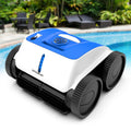 ausono robotic automatic pool cleaner with wall climbing function, ideal for above inground swimming pools