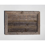 Farmhouse 27 in. W x 14.5 in. H, 37 in. Dia, Weathered Gray Decorative Christmas Tree Box Collar