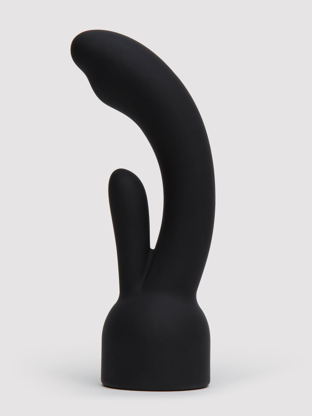 Doxy Number 3 Black Silicone Rabbit Wand Attachment , Black