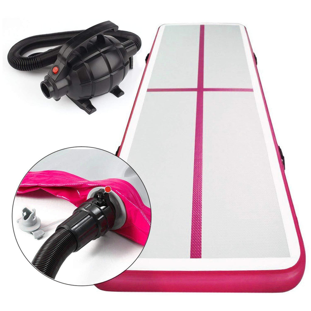 Fbsport Pink 4m/13ft Inflatable Air Track Tumbling Gymnastic Mat Floor Home Training W/ Pump