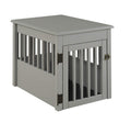 BarkPet Crate End Table - Grey Finish
