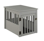 BarkPet Crate End Table - Grey Finish