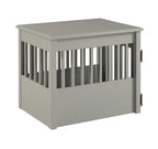 BarkPet Crate End Table - Grey Finish