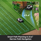 [All-Terrain Wire-Free]  A3 AWD 1000 Robot Lawn Mower, 360° 3D LiDAR &amp; AI Dual Vision Smart Robotic Mower for 0.25 Acre, 80% Slopes &amp; 45min Fast Charge