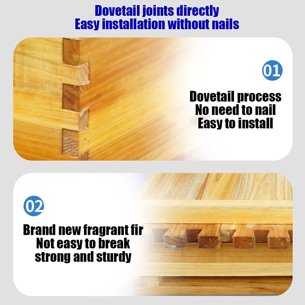 beehive bee box, 7 frame wood complete honey bee hives kit, w/5 nest frame, beekeeping supplies equipment tool, for beekeeping (color : wood, size : 7 frame+5 nest frame)