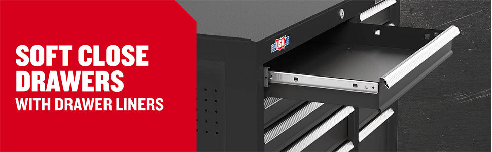 41" Rolling Tool Chest, 10-Drawer Steel Tool Cabinet with Drawer Trays and Paper Towel Holder (CMST341102RB)