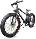 Fat Tire Electric Bike Beach Snow Bicycle 26" 4.0 inch Fat Tire Electric Bicycle 300W36V10A/500W48V12A Electric Mountain ebike for Adults with 6 Speeds Lithium Battery,Smart LCD Display