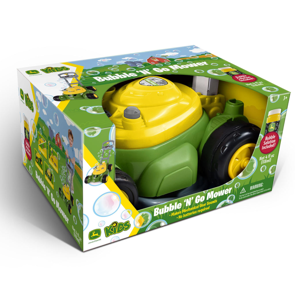 Bubble Lawn Mower for Toddlers, Bubble Blowing Machines, Indoor and Outdoor Gardening Toy, Birthday, Party Favor for Preschool Girls and Boys, No Batteries Required, 2+