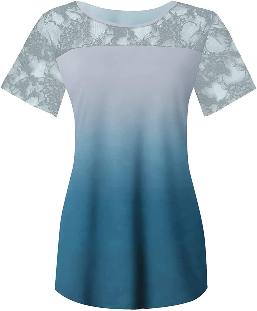 Women Tops Hide Belly Tunic 2022 Short Sleeve Dressy Casual Blouse Flowy