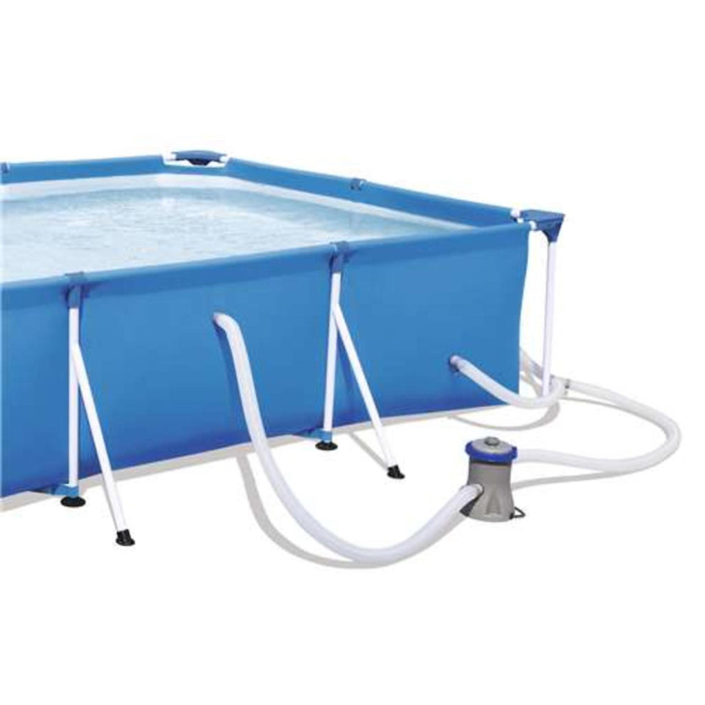 Steel Pro 118" x 79" x 26" Frame Swimming Pool with Filter Pump - Blue
