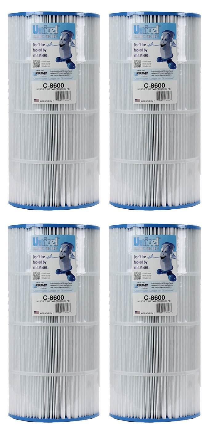 4) unicel c-8600 filter cartridges hayward star clear ii c800 c1500 cx800re pa80