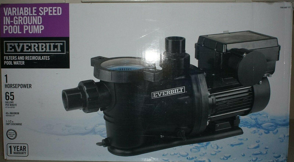 new everbilt 1006 460 127 1 hp variable speed pool pump - pcp10001-vsp