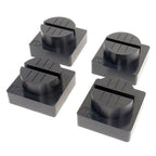 4pc Jack Pinch-Weld Pucks Rubber Anti-Slip Pinch-Weld Rails