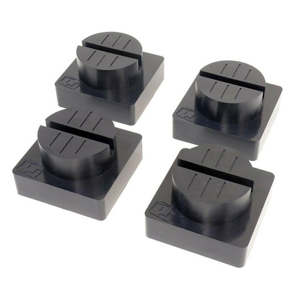 4pc Jack Pinch-Weld Pucks Rubber Anti-Slip Pinch-Weld Rails