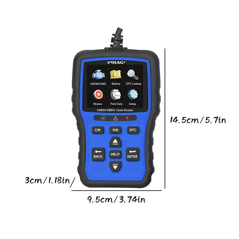 CR800 OBD2 Scanner Live Data Professional Mechanic OBDII Diagnostic Code Reader Tool For Check Engine Light Scan Tool