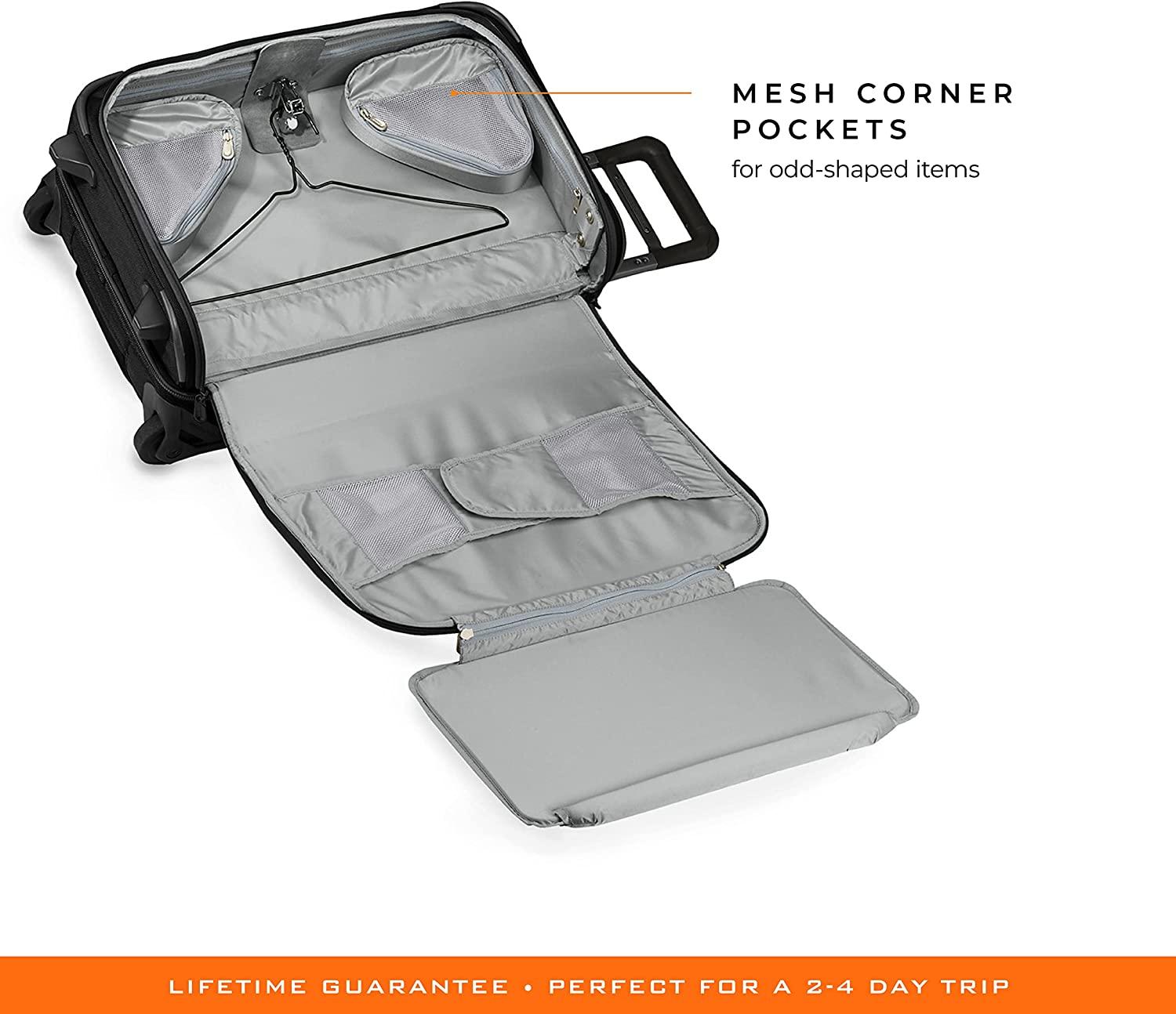 Baseline-Softside Carry-On 2-Wheel Garment Bag, Black, One SIze