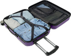 Luggage(only 24")Suitcase ABS+PC with TSA Lock Spinner Carry on Hardshell Lightweight 20in 24in 28in_ Purple