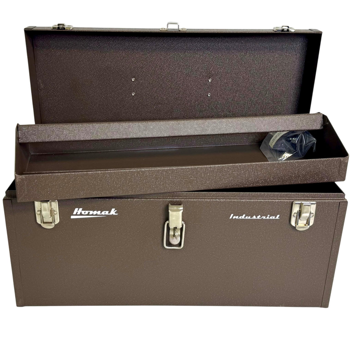 20-Inch Industrial Steel Toolbox, Brown Wrinkle Powder Coat, BW00200200