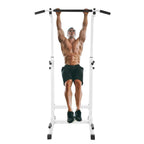 Power Tower Dip Station Adjustable Pull UP Bar Station Home Gym