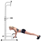 Power Tower Dip Station Adjustable Pull UP Bar Station Home Gym