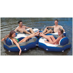 River Run Connect Lounge Inflatable Floating Water Tube 58854EP (6 Pack)