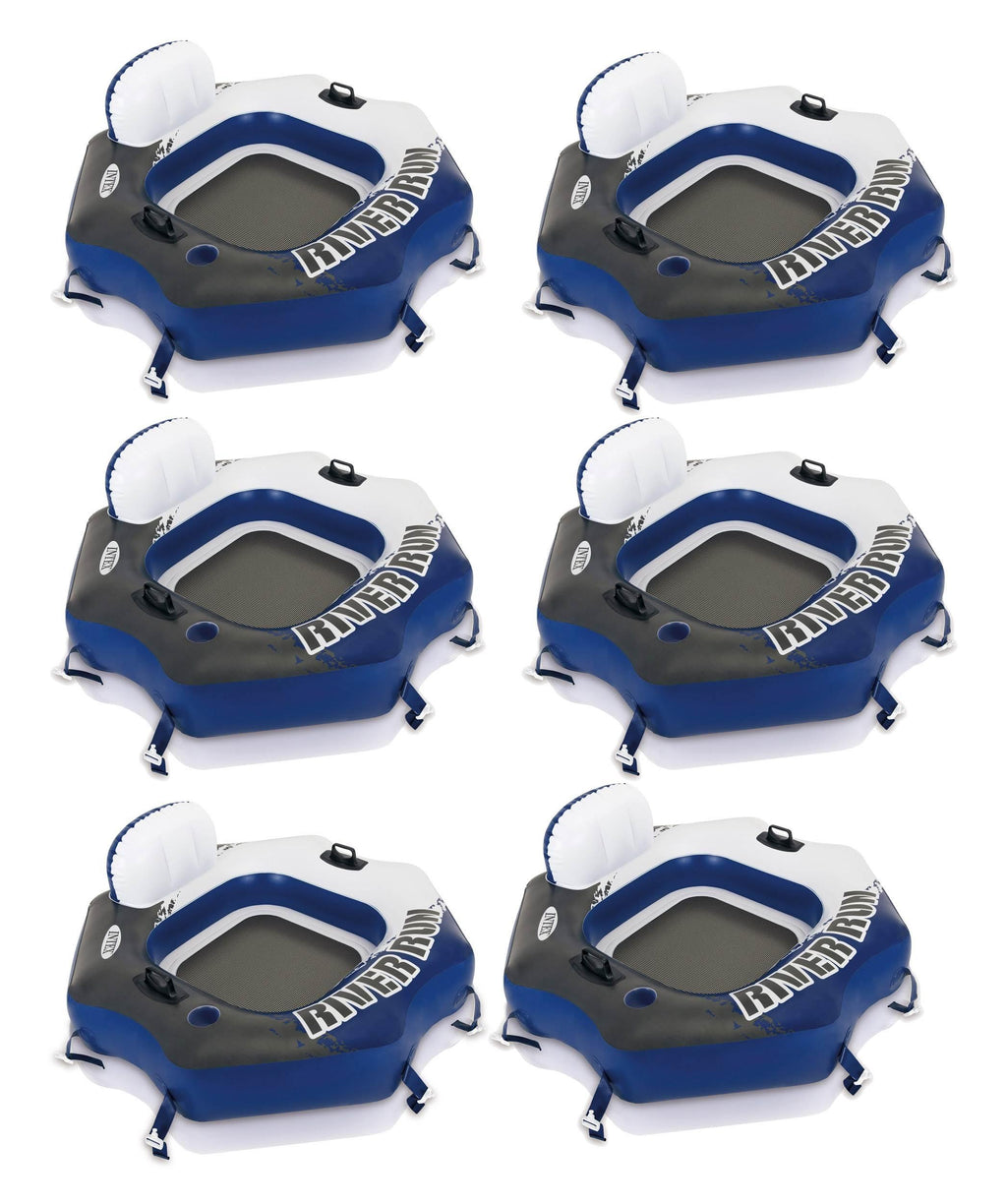 River Run Connect Lounge Inflatable Floating Water Tube 58854EP (6 Pack)