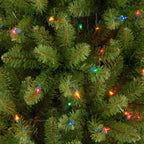 6.5 ft. Kingswood Fir Pencil Artificial Christmas Tree with Multicolor Lights