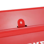 Metal Tool Box, 18-inch Cantilever Folding Red StoraBox, 3-Layer 5-Tray Multi-Function Tool Organizer, Red