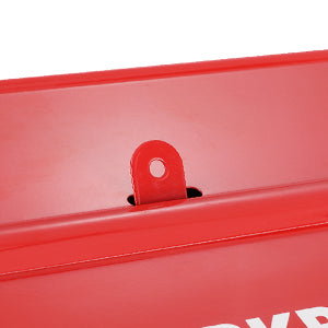 Metal Tool Box, 18-inch Cantilever Folding Red StoraBox, 3-Layer 5-Tray Multi-Function Tool Organizer, Red