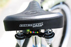 Micargi ROVER 7 Speed 26" Beach Cruiser  TX-35 7 Speed V-Brake  Steel Spokes One Piece Crank Alloy Matte Black Rims 36H With Fender Color: Dark Blue/ Black