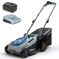 18-Inch Electric Lawn Mower, 40V Brushless Cordless Push Mower with 4.0Ah Battery &amp; Charger, 2-in-1 Mulching/Bagging, 6-Position Height for Small to Medium Yards