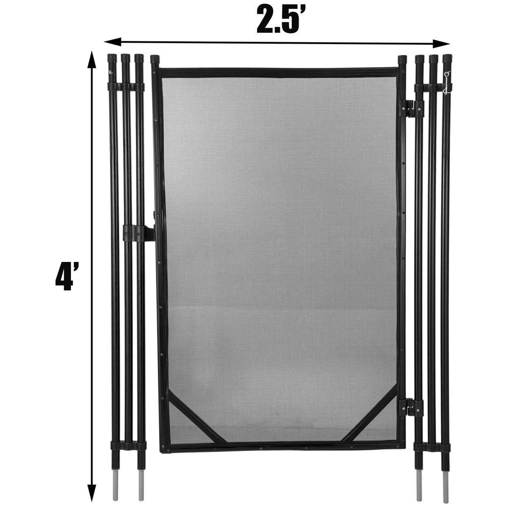 vevor swimming pool security fence pool fence 4' x 12/48/72/96' &amp;4' x 12' door