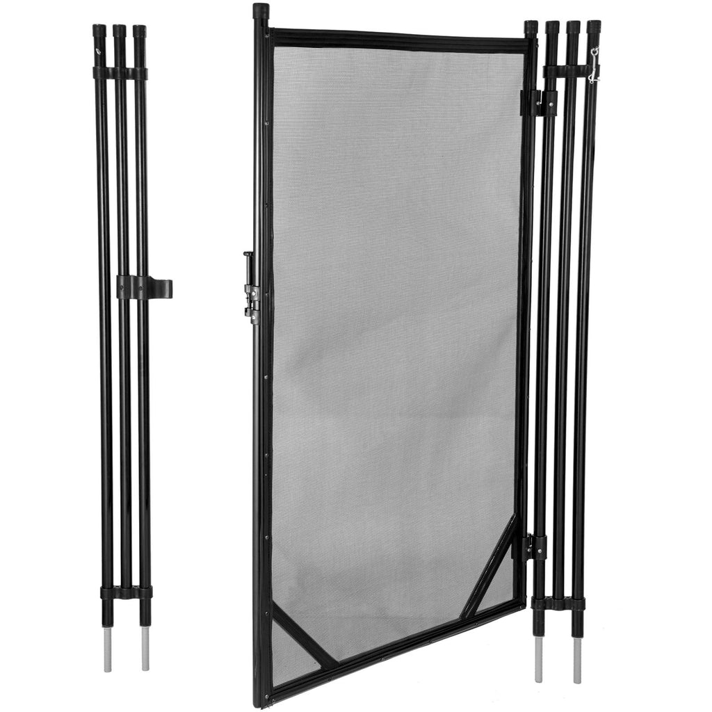 vevor swimming pool security fence pool fence 4' x 12/48/72/96' &amp;4' x 12' door