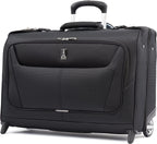 Maxlite 5 Softside Lightweight Carry-On Upright 2 Wheel Rolling Garment Bag, Men and Women, Black, 22-Inch