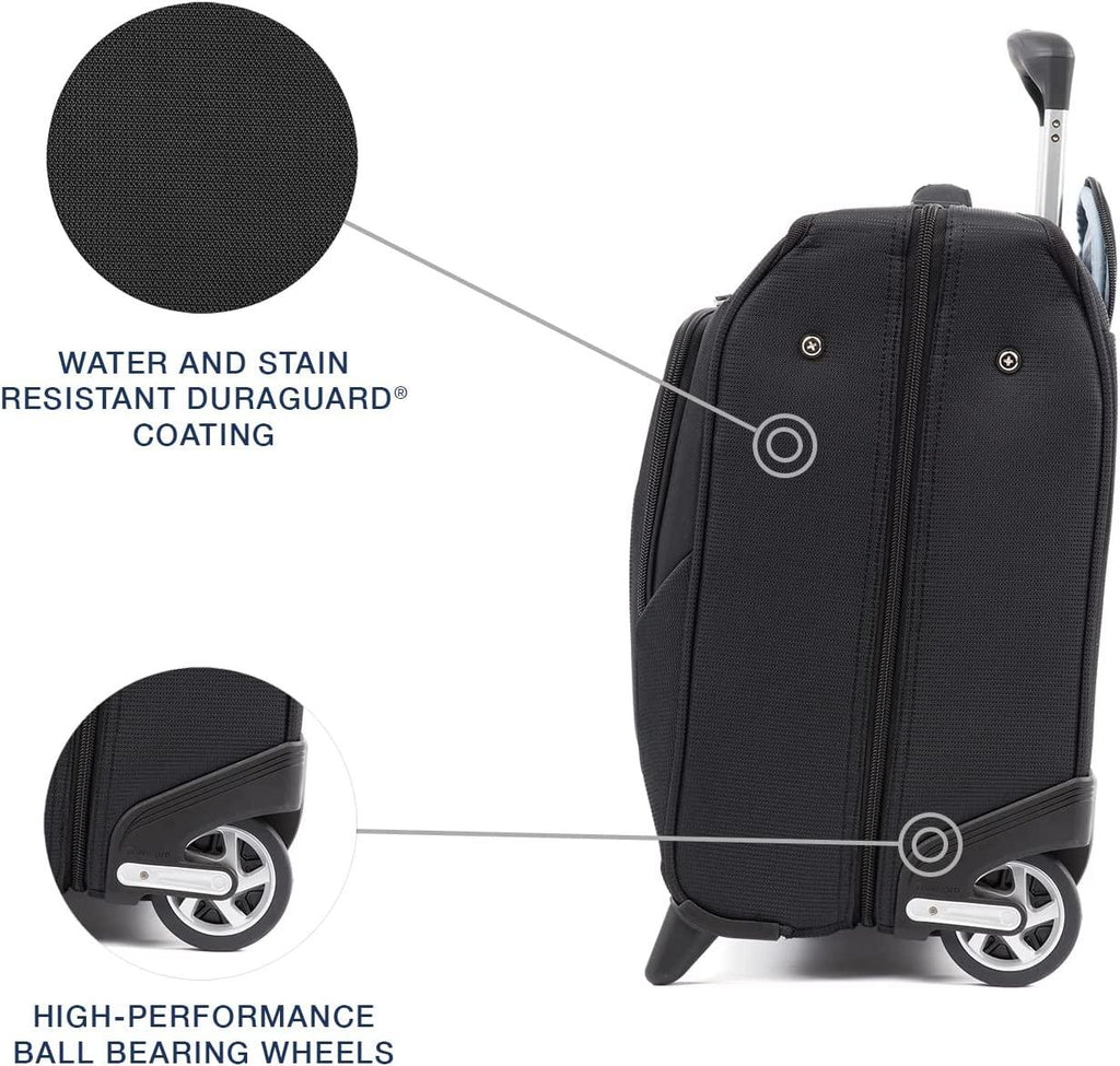 Maxlite 5 Softside Lightweight Carry-On Upright 2 Wheel Rolling Garment Bag, Men and Women, Black, 22-Inch