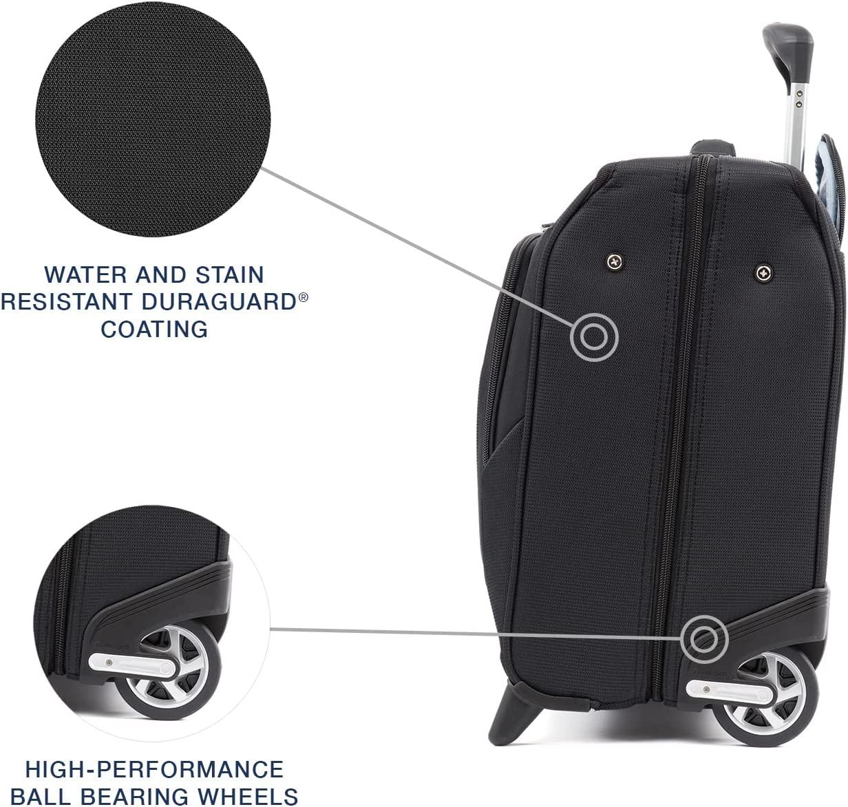 Maxlite 5 Softside Lightweight Carry-On Upright 2 Wheel Rolling Garment Bag, Men and Women, Black, 22-Inch