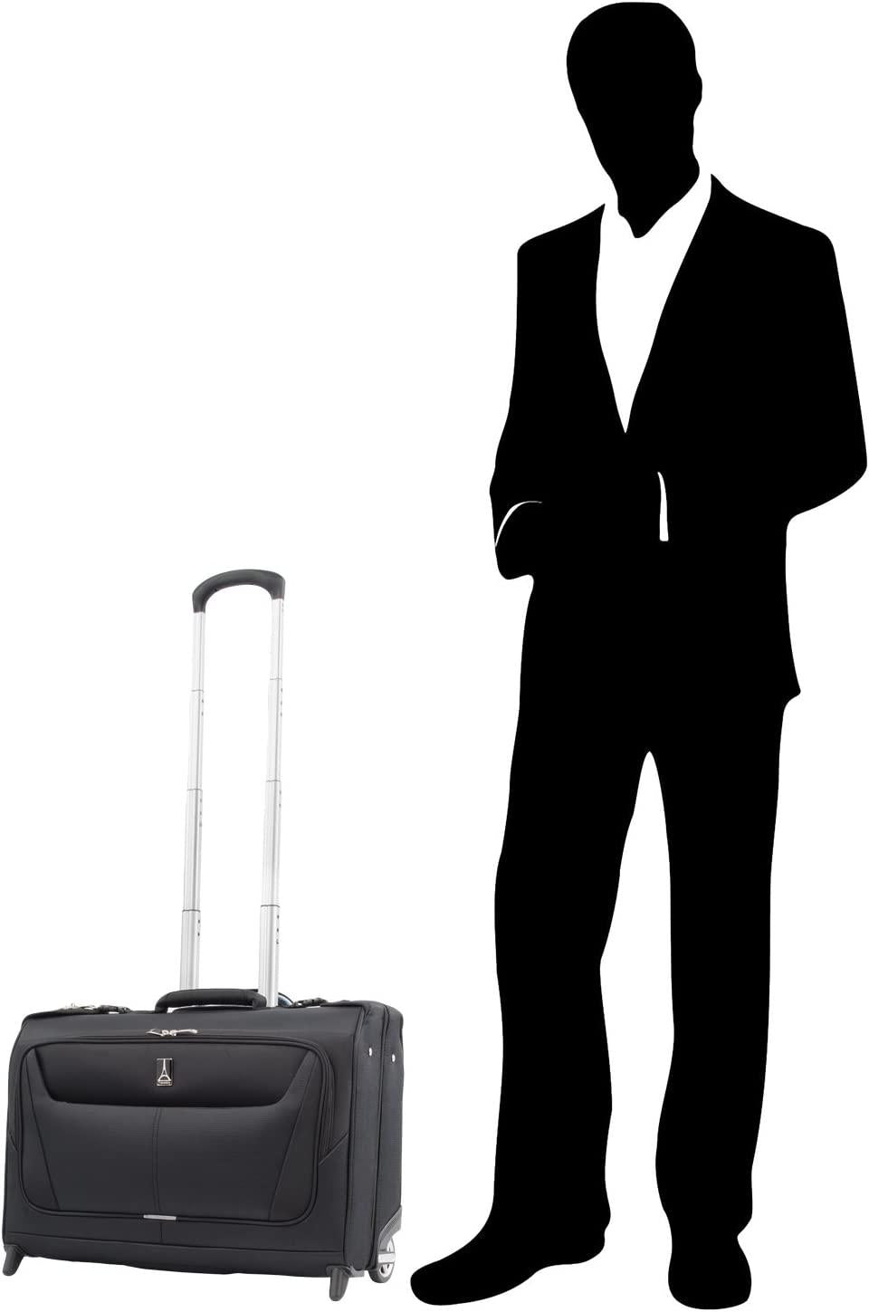 Maxlite 5 Softside Lightweight Carry-On Upright 2 Wheel Rolling Garment Bag, Men and Women, Black, 22-Inch